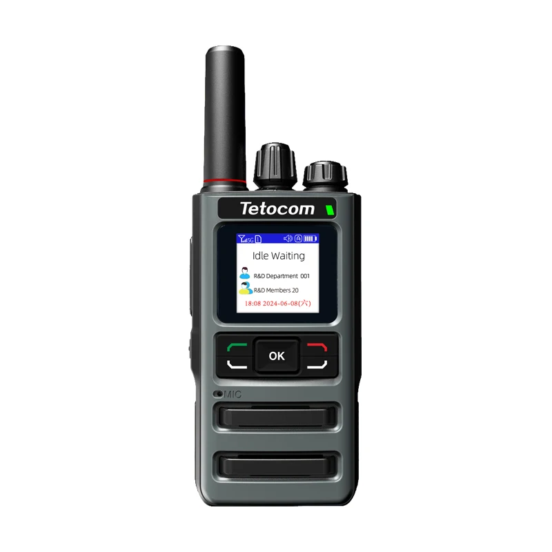 New Design Handheld Walkie Talkie with POC LTE 4G Sim Card Global Network Covera 5000km Talk Ran