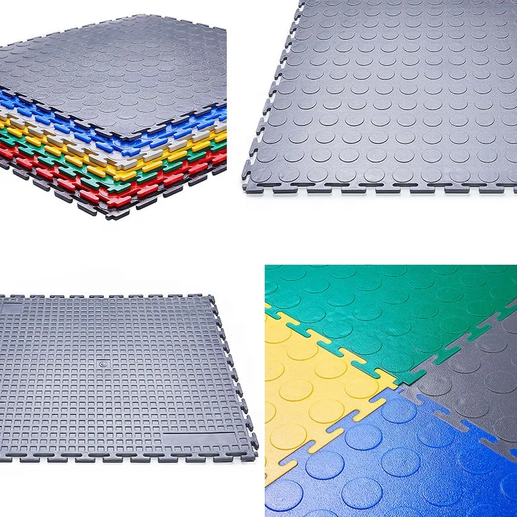 Огнестойкий напольный коврик из ПВХ, соединяющиеся гаражные плитки