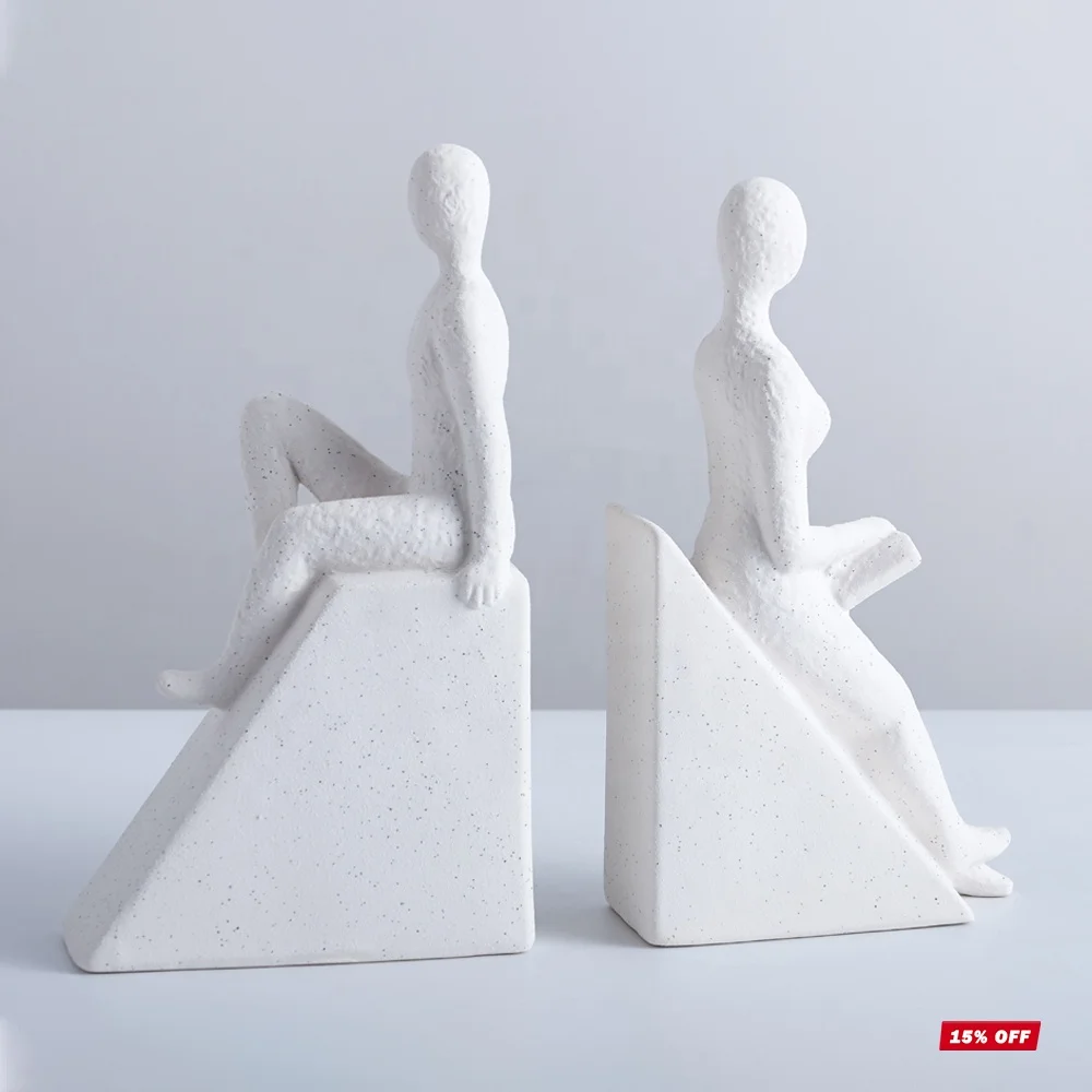 Nordic minimalist modernist interior design sculpture home living room ceramic tabletop decoration