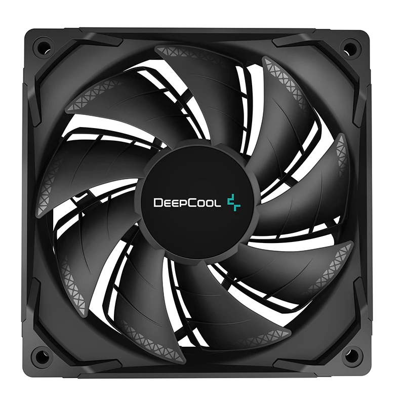 Black high quality cpu cooling fan 120mm 4pin pwm high air volume pc case fan