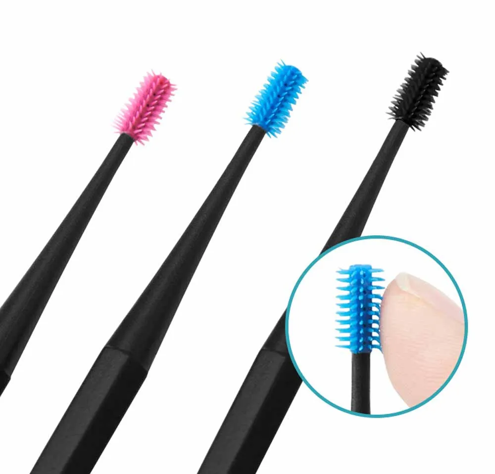Lint free silicone micro brushes earpick cleaning stick ear buds Earpicks