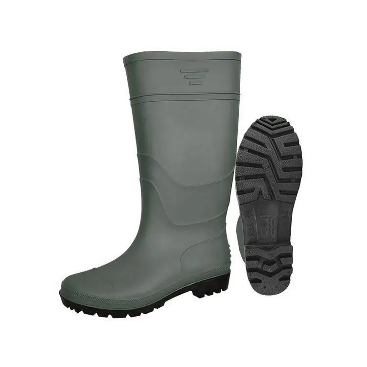 Waterproof oil acid alkali resistant pvc gum boots shock absorber rubber boot women shoes rain boots