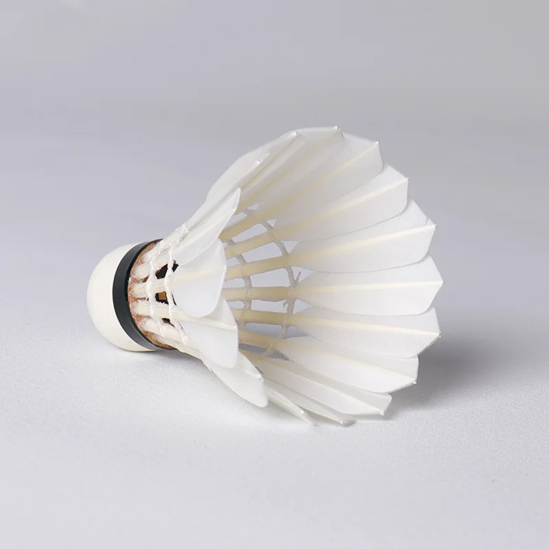 Honkoo Top Quality Goose Feather Badminton Shuttlecock Ball for Best Durability Professional Tournament  12pcs Shuttlecock