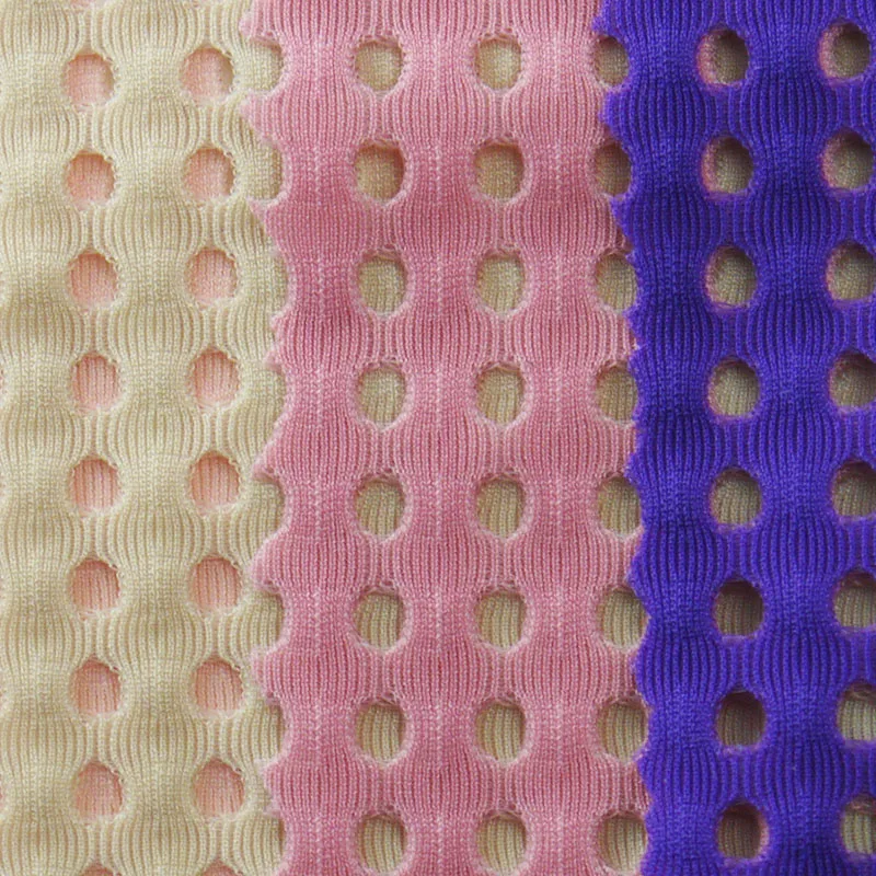82%nylon 18%spandex breathable 4 way stretch mesh fabric for sports leggings