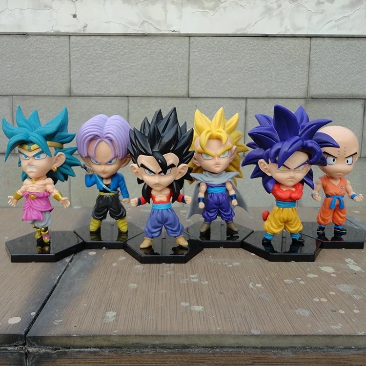 6 шт./набор фигурки Гоку Броли