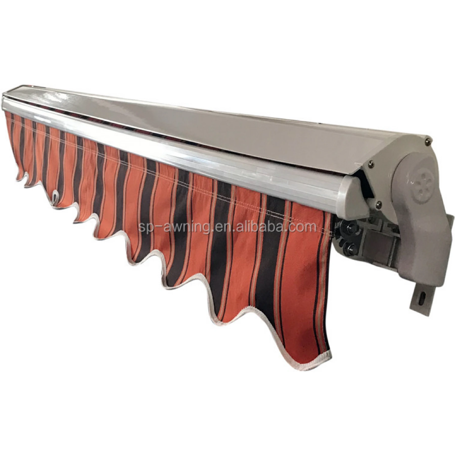 Aluminum Frame Half Cassette Balcony Front Porch Large Retractable Awning Balcony Sun Awning With Full Colors