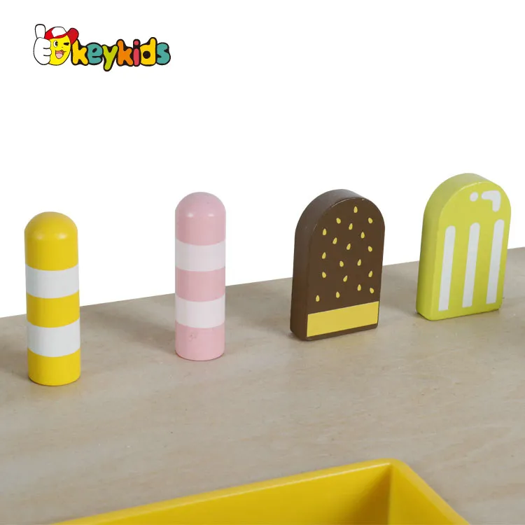 2024 wholesale pretend paly wooden ice cream shop toy set for children W10A139