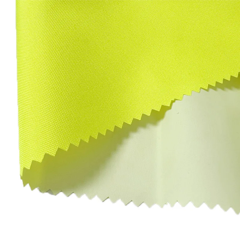 300d Elastic Oxford Cloth Fluorescent Yellow Orange Waterproof Breathable White Fabric For Raincoat Jacket Rescue Suit