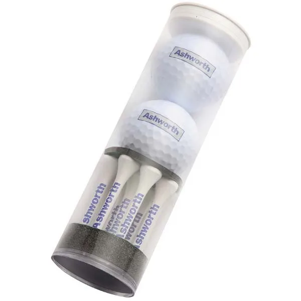 Customizable Size PVC Portable Clear Container Package Plastic Tube for Golf Ball Storage