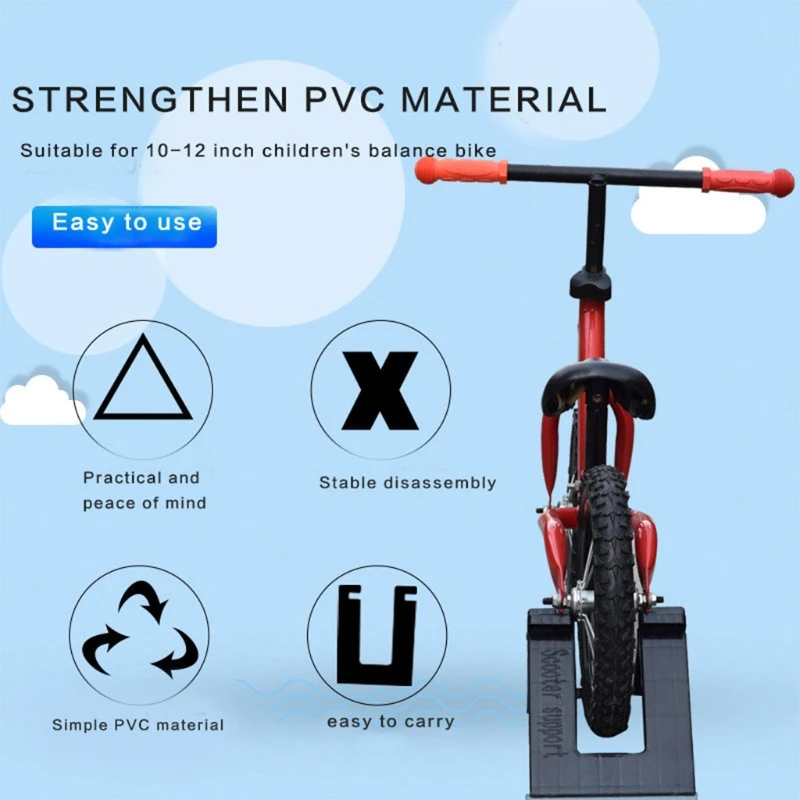 Child Balance Bike Parking Frame Rack Support Quick Release Portable Scooter Fixed Display Floor Stand