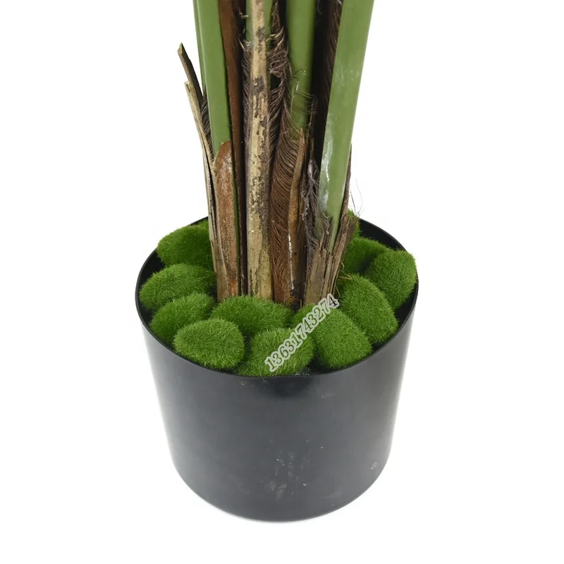 Factory Wholesale Floral Material fake grass ball Artificial Moss Stone for garden Decoration