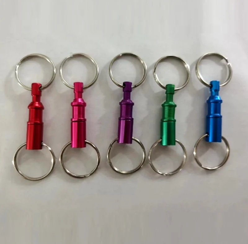 Multi Pull-Apart Removable Handy Key Ring Quick Release Pull-open Key Chain Aluminum Alloy Double Detachable Keychain