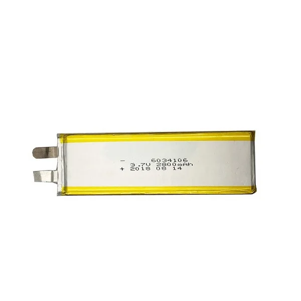 Customized Lipo Battery For Handle Lighting 6034106 2800mAh 3.7V Polymer Li-ion Battery Cell