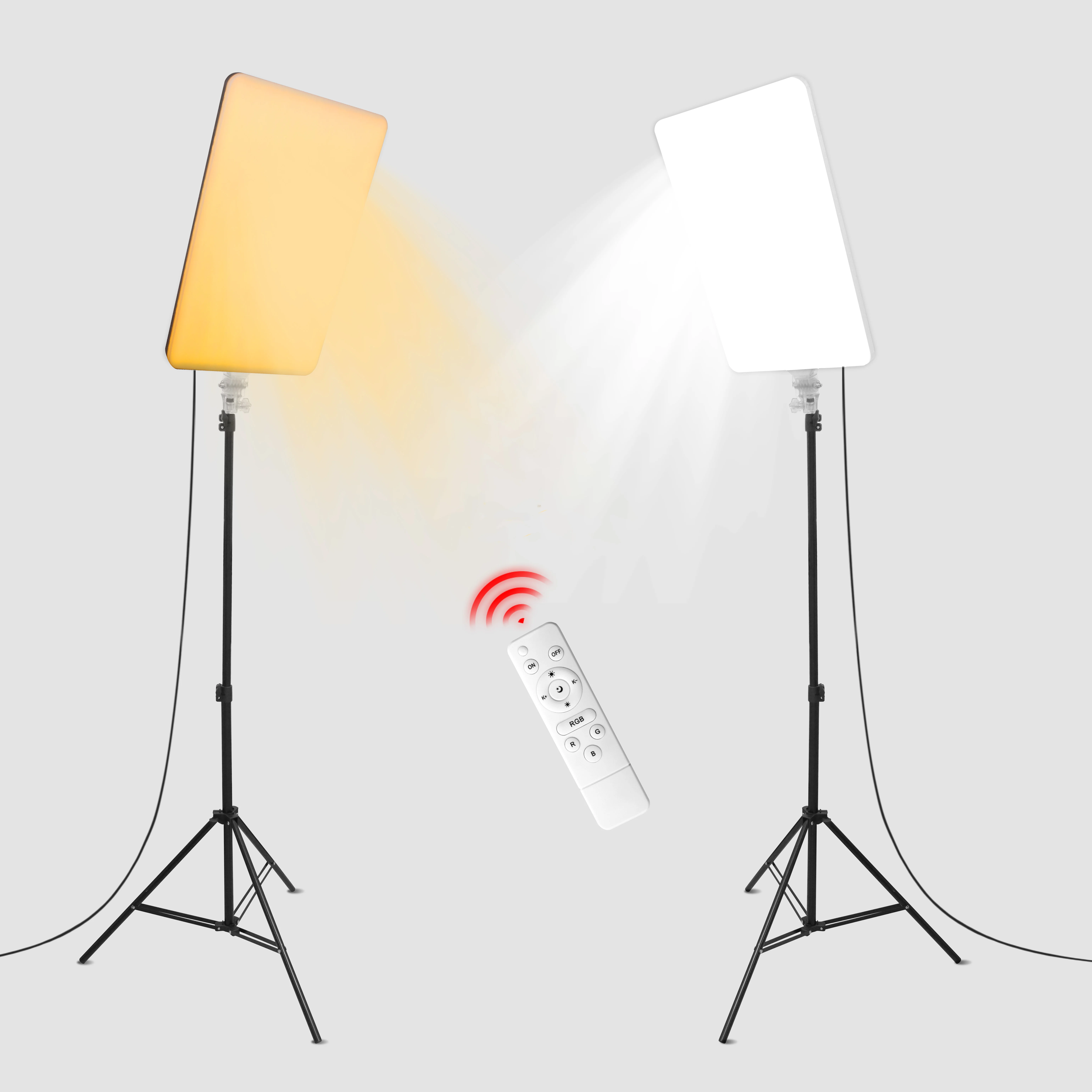 Professional 24 19 16 Inch RGB Color Temperature Adjustable LED Fill Light for Photo & Video Shooting for Studio Use