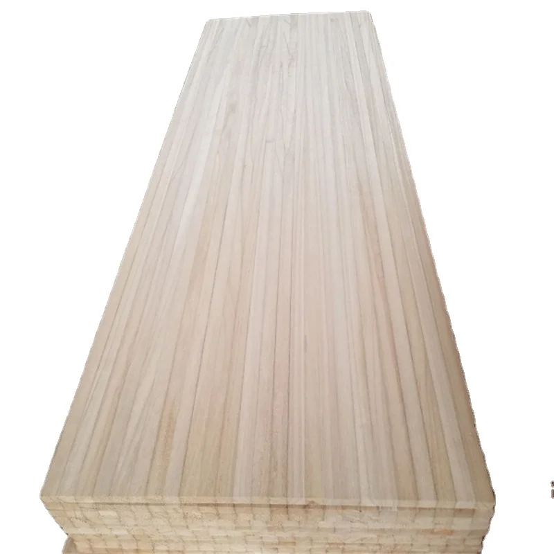 lightweight pauownia wood ski strips core with 25mm thickness for snowboard skateboard