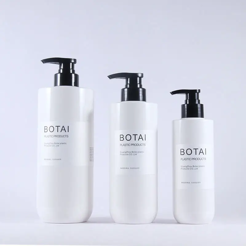 300ml White Empty Pump Lotion Bottle Cosmetic Packaging Liquid Soap Bottle Pet Pump Liquid Soap Bottle Shampoo Hair Plastic