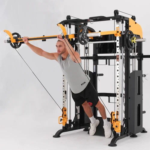 Manufacturer Sells Commercial Fitness Equipment Smith Multifunctional Fitness Power Rack Squat Rack