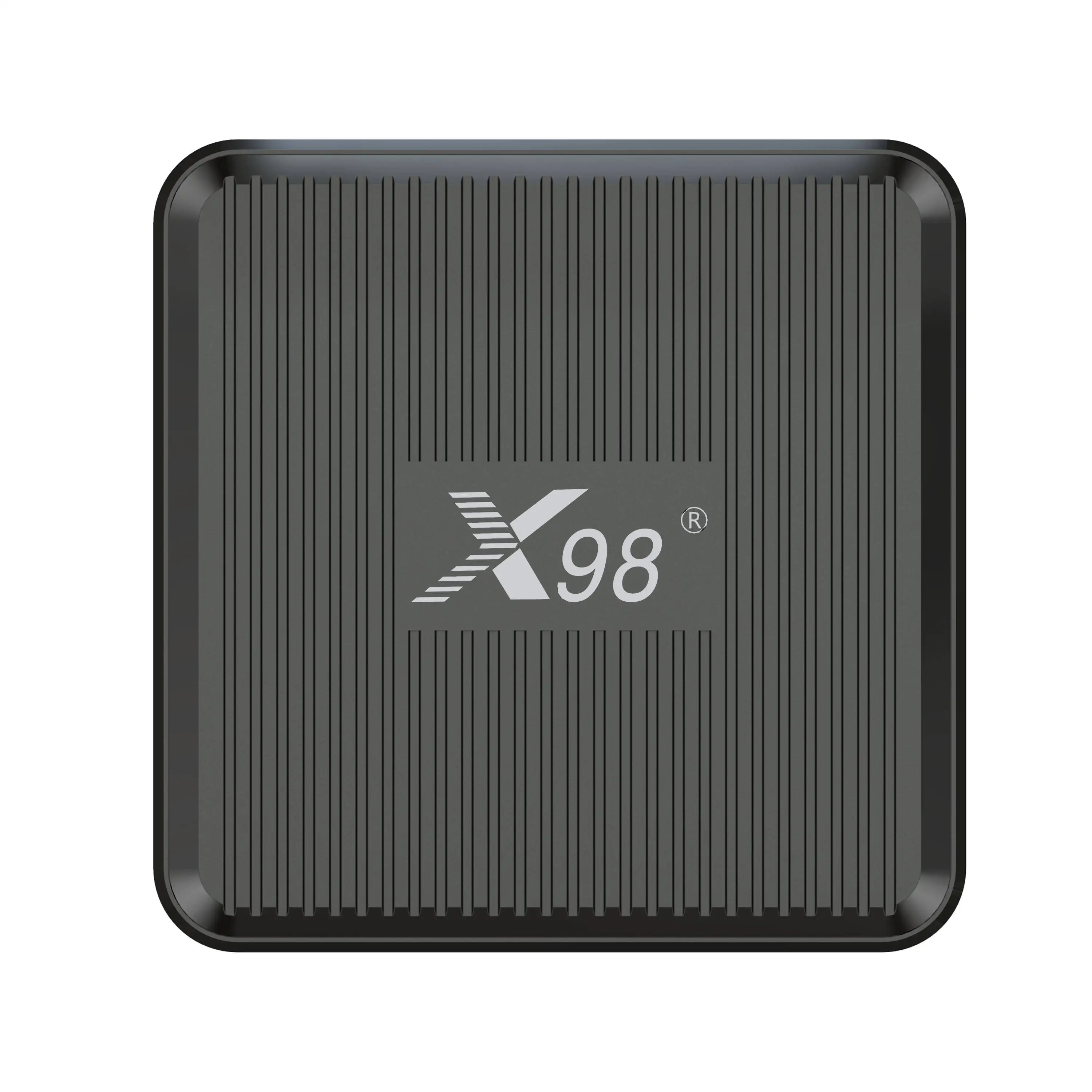 Factory Selling Best X98Q Internet Tv Streaming Box Android 11 OS 4K 2.4G/5.8G Dual Band Wifi Powerful AV1 Video Decoding