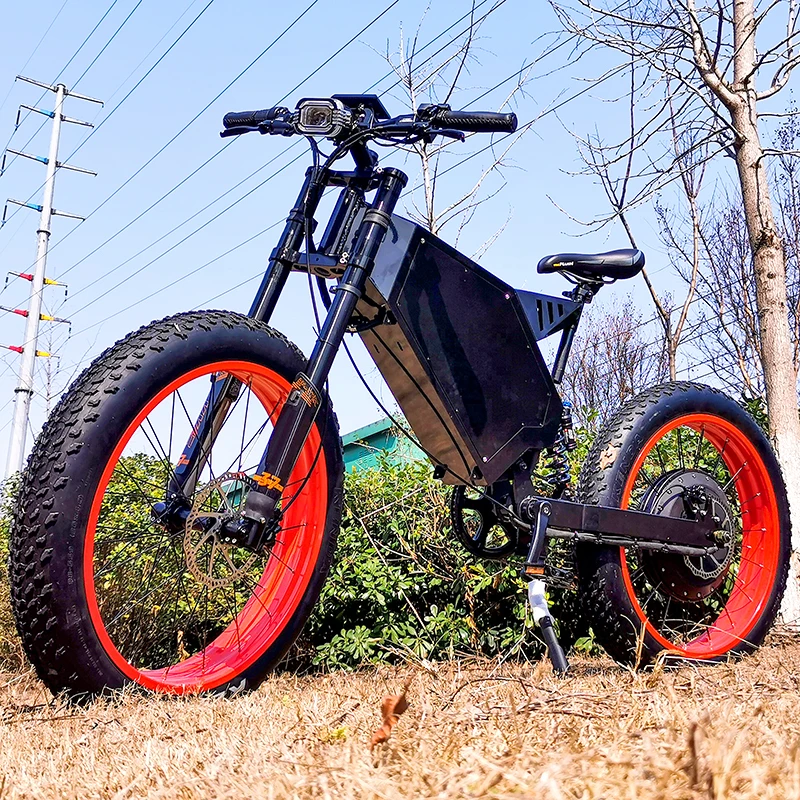 New listing 72v 5000w electric hybrid bike 26*2.6 mountain fat tire ebike motorcycle