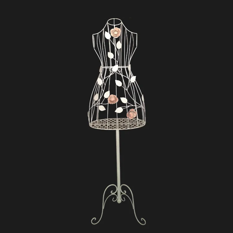 Металлическая винтажная подставка для демонстрации бюста и розы, демонстрационная подставка для магазина одежды, манекен