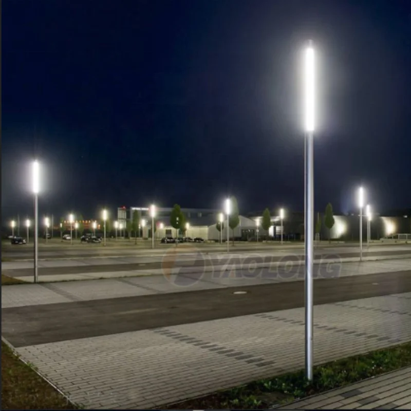 Stainless Steel 2M High Modern Led Outdoor Bollard Lighting Pole Light