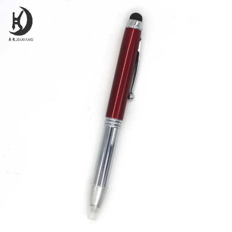 JX-B006 3 in 1 Multi-function led light electronic touch screen writing ballpoint pen