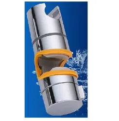 Universal 18-25MM Adjustable Slide Bar Slider Clamp Bathroom ABS Holder Hand Shower Rail Head Bracket