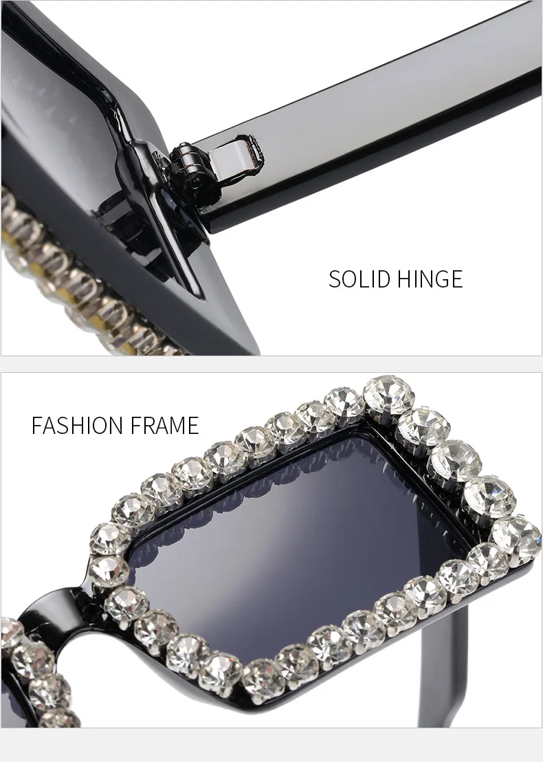 2030A Diamonds small square frame fashion women shades sunglasses