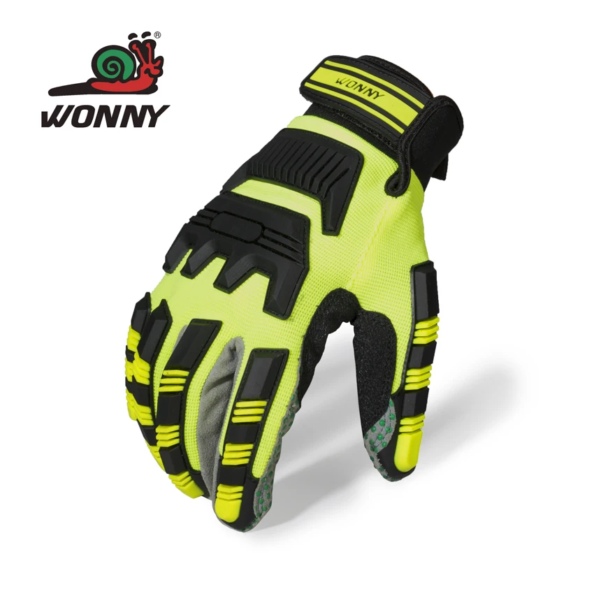 Wonny TPR rubber cut resistant oil resistance rubber heavy duty industrial gloves