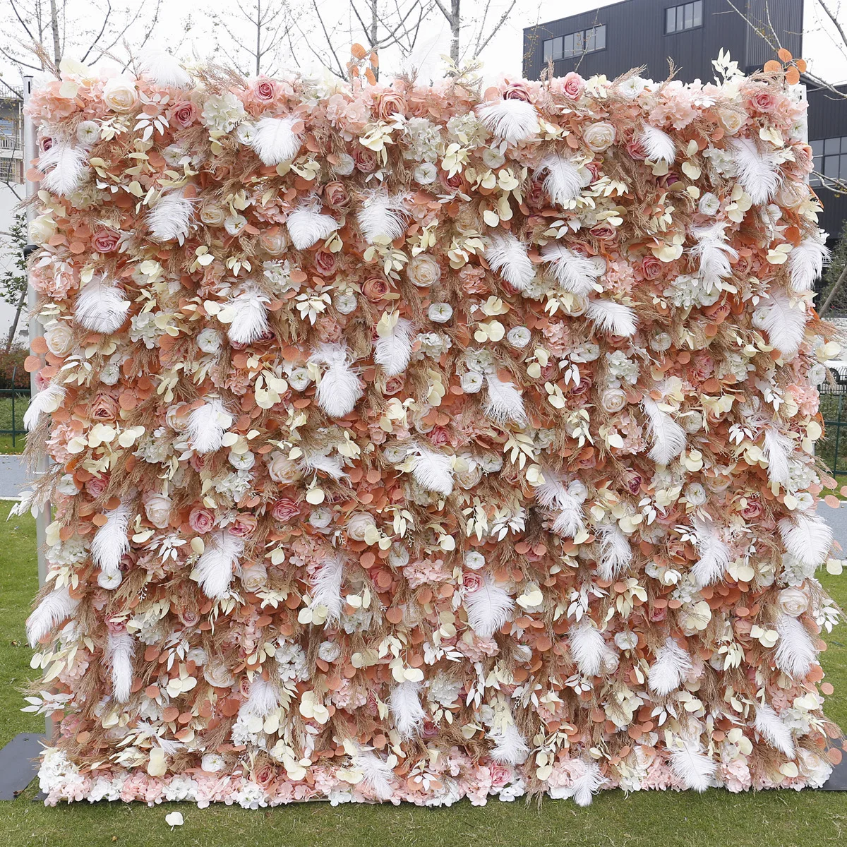 Wedding Hot Selling Runner Table Panel Colorful Magic Rose Flower