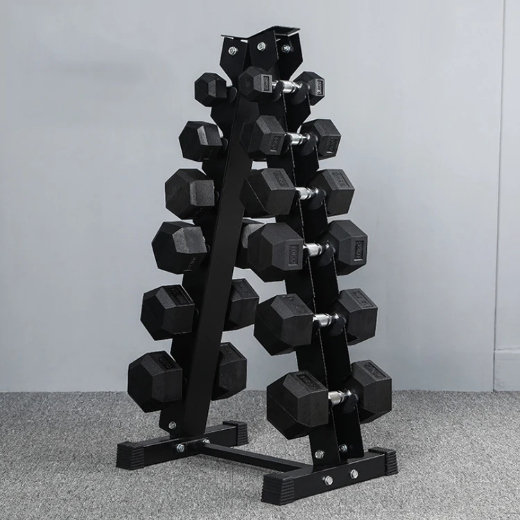 
rubber hex dumbbell pairs of 10, 15, 20,25,30,35,40,45,50 pounds 