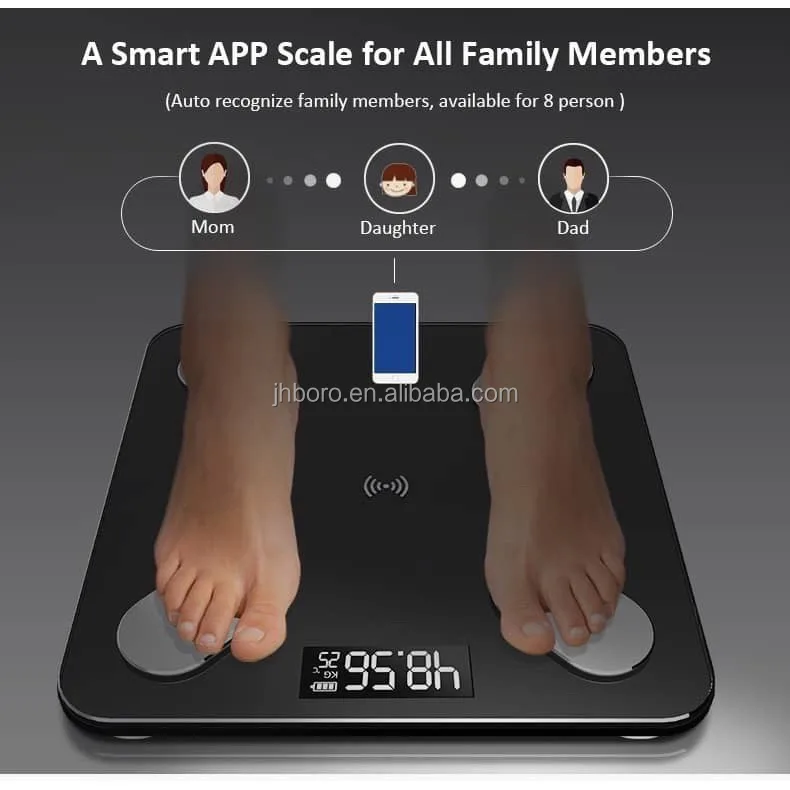BL-2602 Unique Bathroom Scale Organizer Intelligent Body Fat And Water Measuring Smart Analyzer Scale