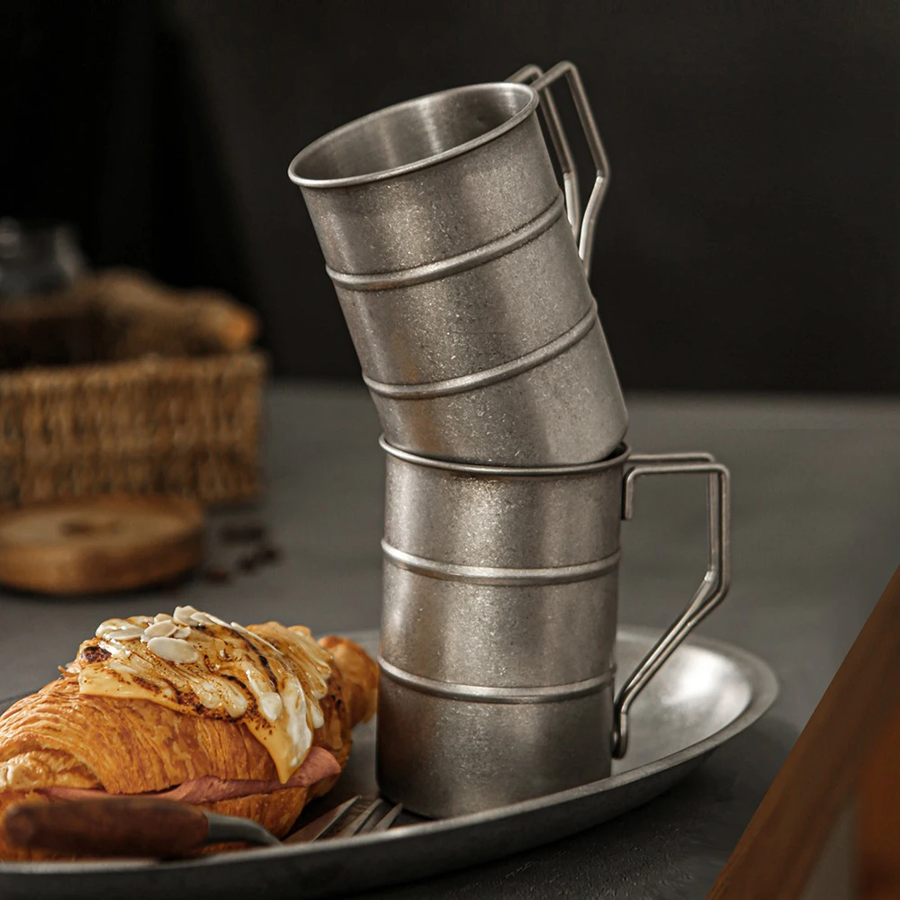 LIHONG Stainless Steel Retro Snowflake Gray Tableware Knife/Fork/Spoon/Bowl/Saucer/Plate/Bone Dish/Cup