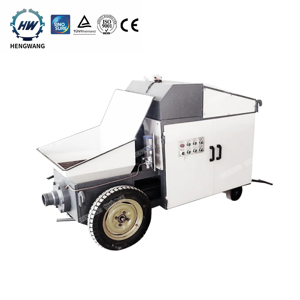 Chinese CE/ISO 30KW 40HP portable concrete trailer pump cement pump machine concrete mortar