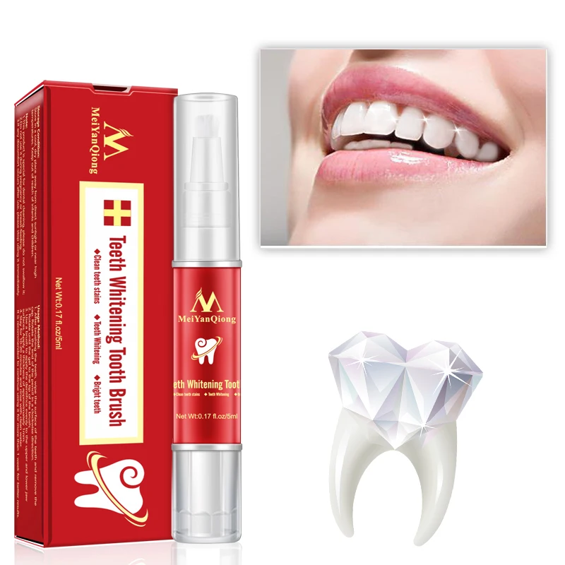 Stock teething pencil gel tooth clean whitening lightening serum liquid oem teeth whitening pen