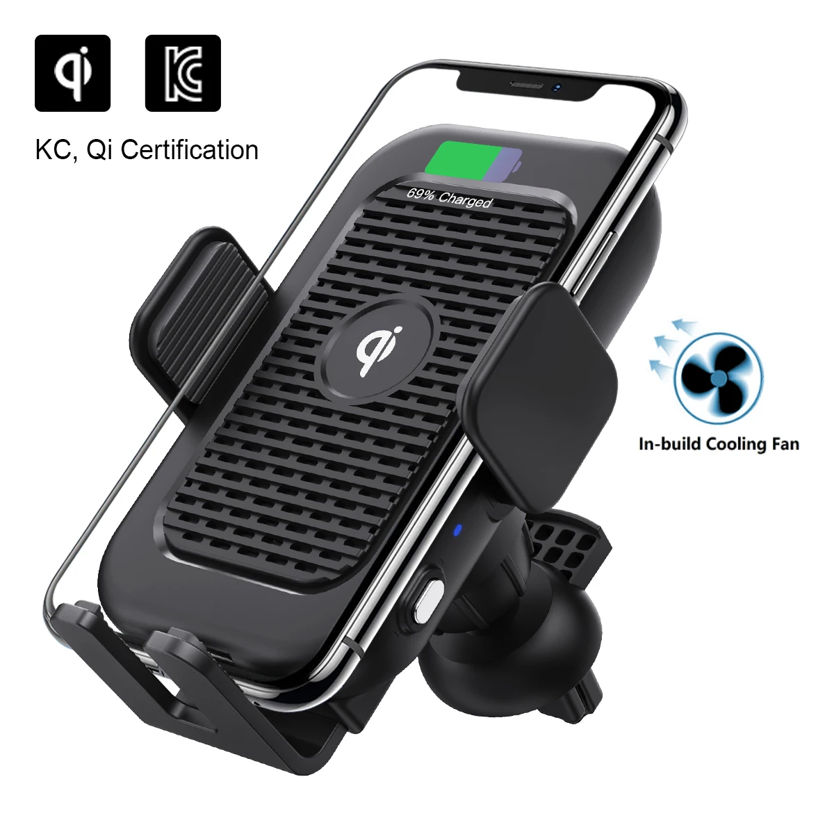 Qi Wireless Car Carplay Adapter Mobile Phone Charging Holder in Car Wireless Charger for iPhone