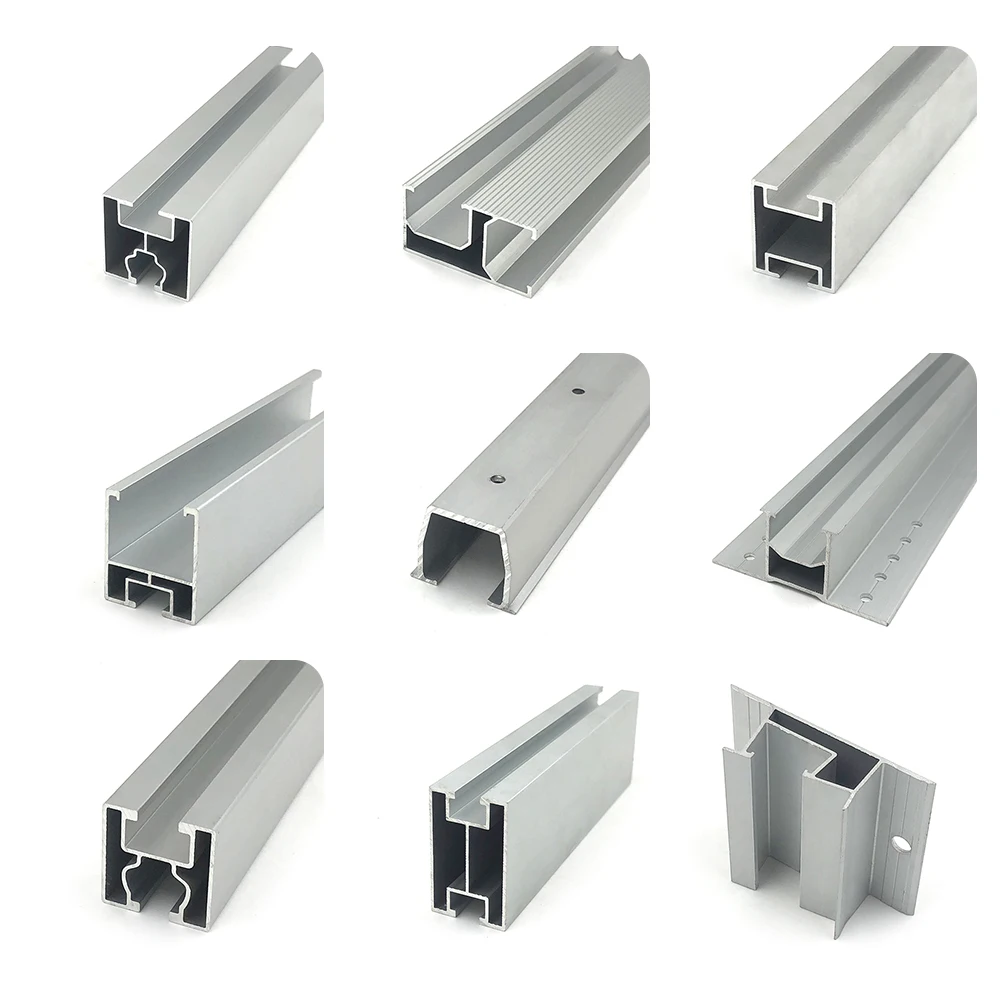 Pv Solar Panel Tile Roof Aluminum Bracket System Solar Mounting Aluminium Rail