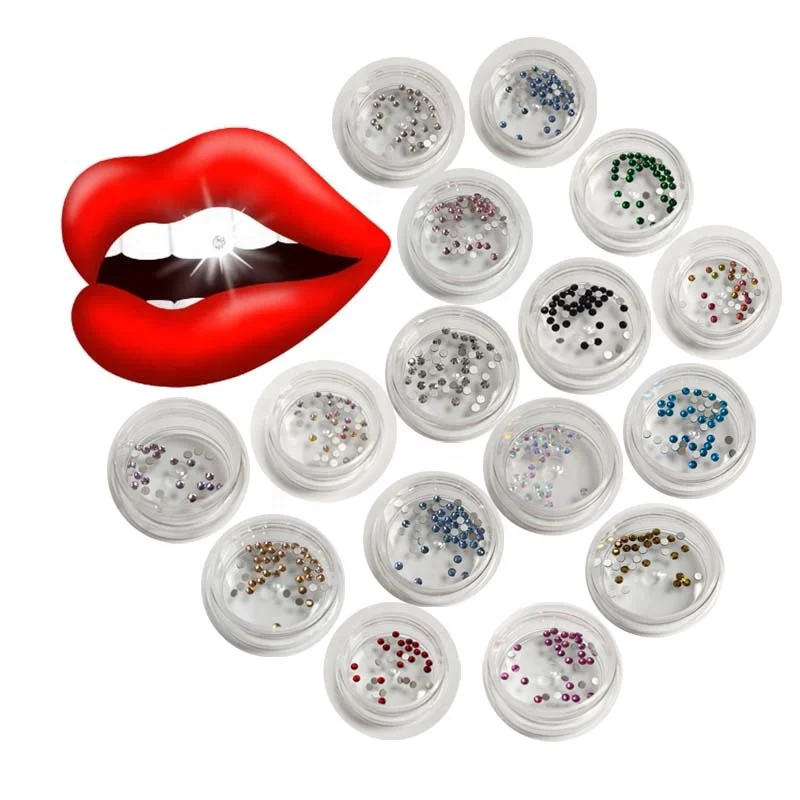 Best Price Hot Sale Colorful Tooth Gem Jewelry Material Oral Dental Teeth Gem For Teeth Decoration