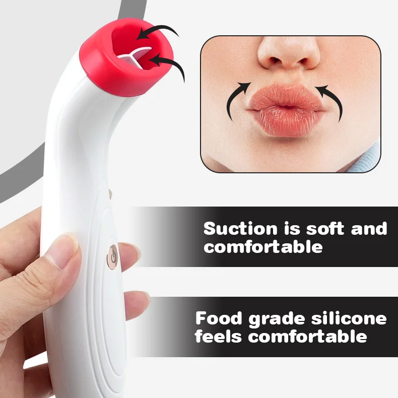 2024 New Silicone Vibrating Lip Care Enhancement Sexy Bigger Electric Lip Plumper Electronic Lips Pump Machine Plumper Device