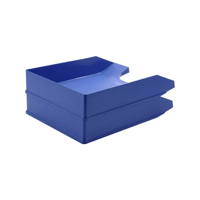 US-7022 Stack Up Office File Tray 2 Layers Plastic Letter  Organizer Desktop Paper Sorter