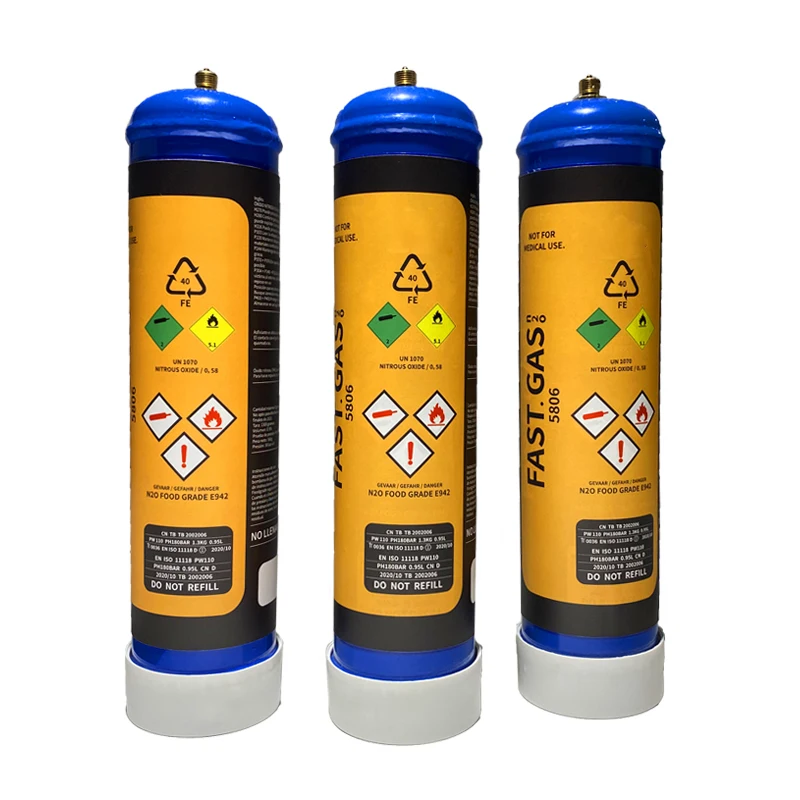 
Low Price Nitrous Oxide N20 Cream Chargers Best Quality 580g Custom Gas Whipped Cream Charger 