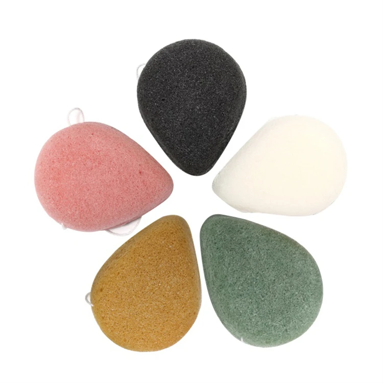 Hot Wholesale 100% Natural Body Konjac Facial Wash Cleaning makeup remover pad Organic face cleansing Konjac Sponge
