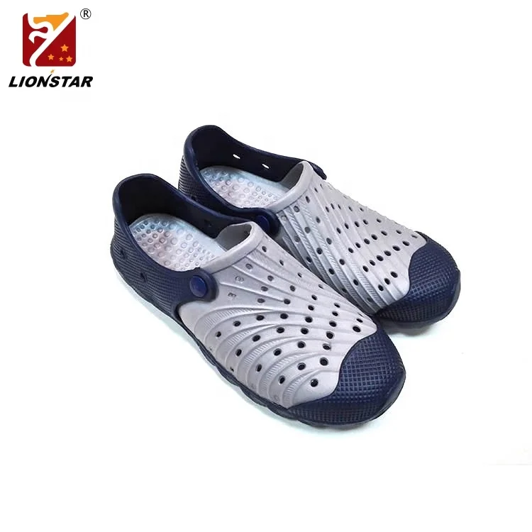 New design Grey man custom jelly clog shoe