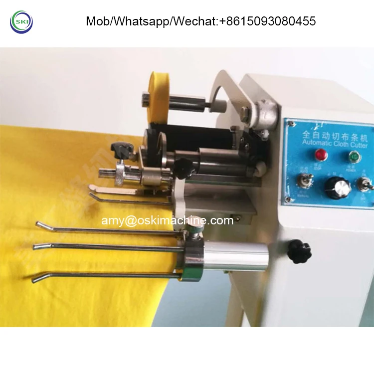 Cloth Tape Fabric Textile Cutting Machine Knitted Jersey Woven Fabric Strip Slitting Machine