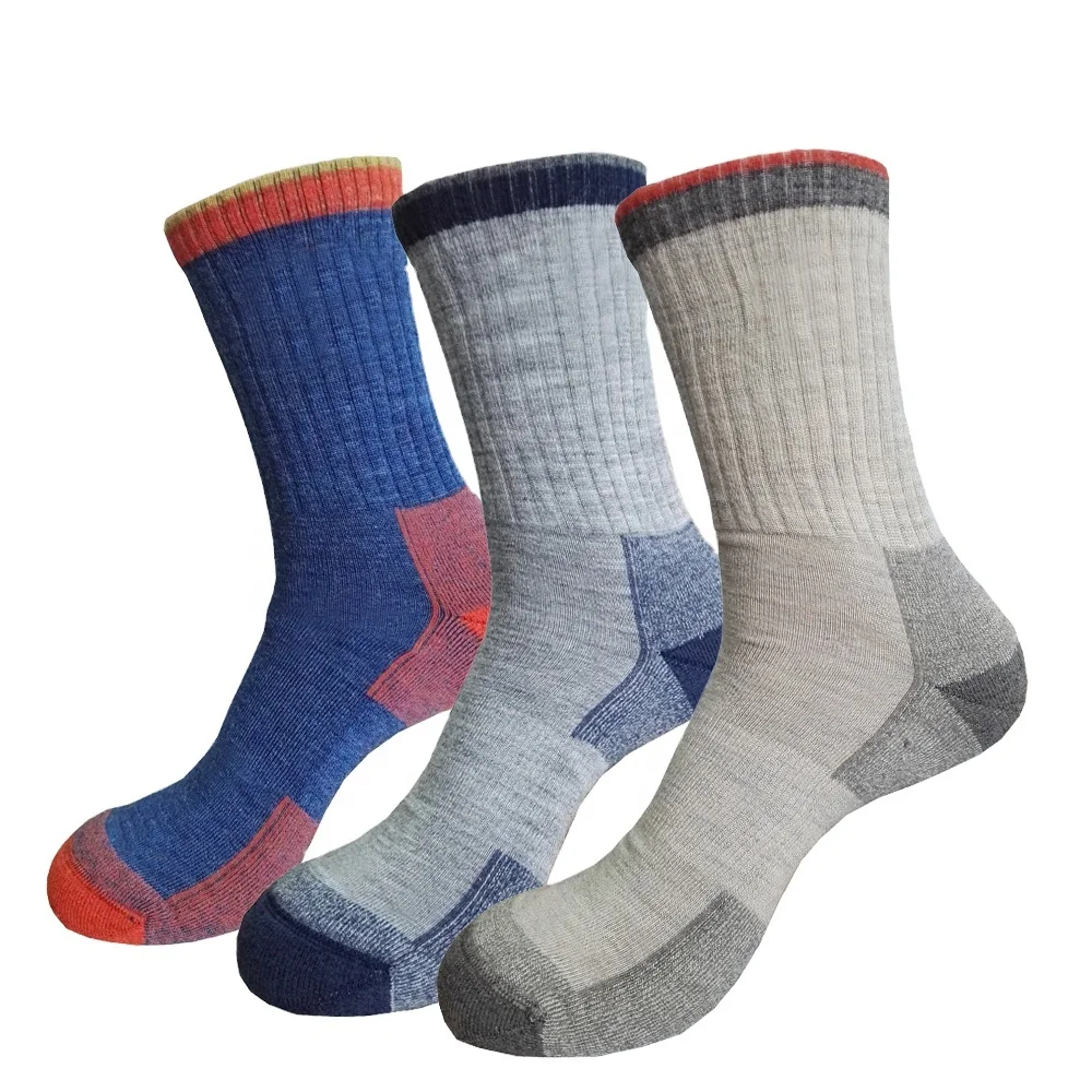 High Quality Winter Thick Warm Ski Trekking Outdoor Thermo Cushioned Merino Wool Sport Socks
