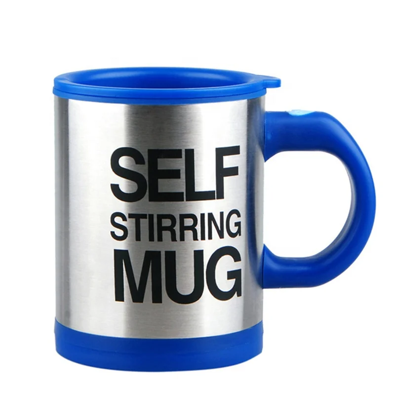 Business gift stainless steel magnet wholesale magnetic holder keep caddy 12oz automatic stirring coffee cup