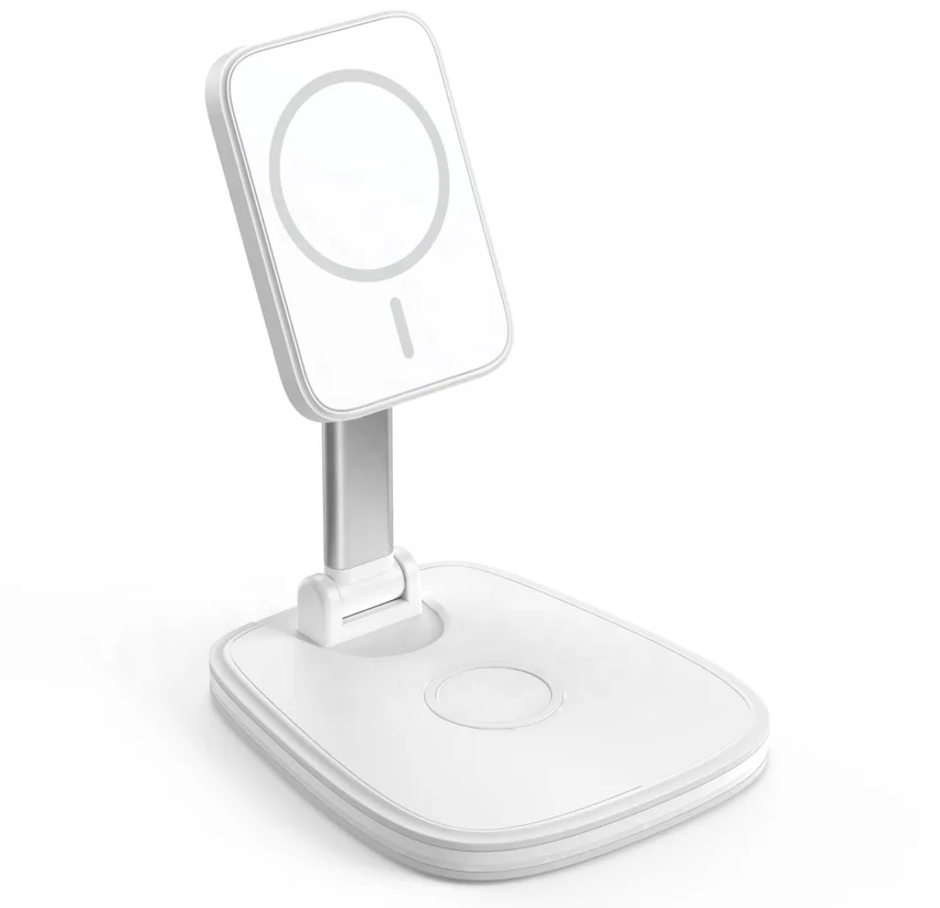 tesla model 3 wireless phone charger phone earphone iwatch used three in one charging 3in1 wireless charger Qi