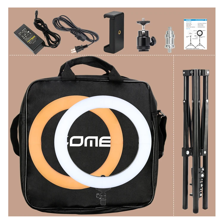 Photo/Studio/Phone/Video Led Ringlight with Filter Mirror Tripod Stand Led Lamp Ring Light for photography lighting