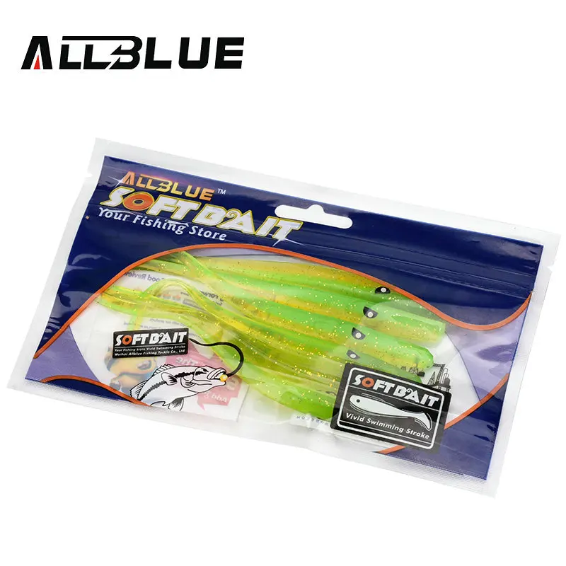 ALLBLUE CRAZY SLUG Seabass искусственная приманка силиконовый червь Мягкая для рыбалки