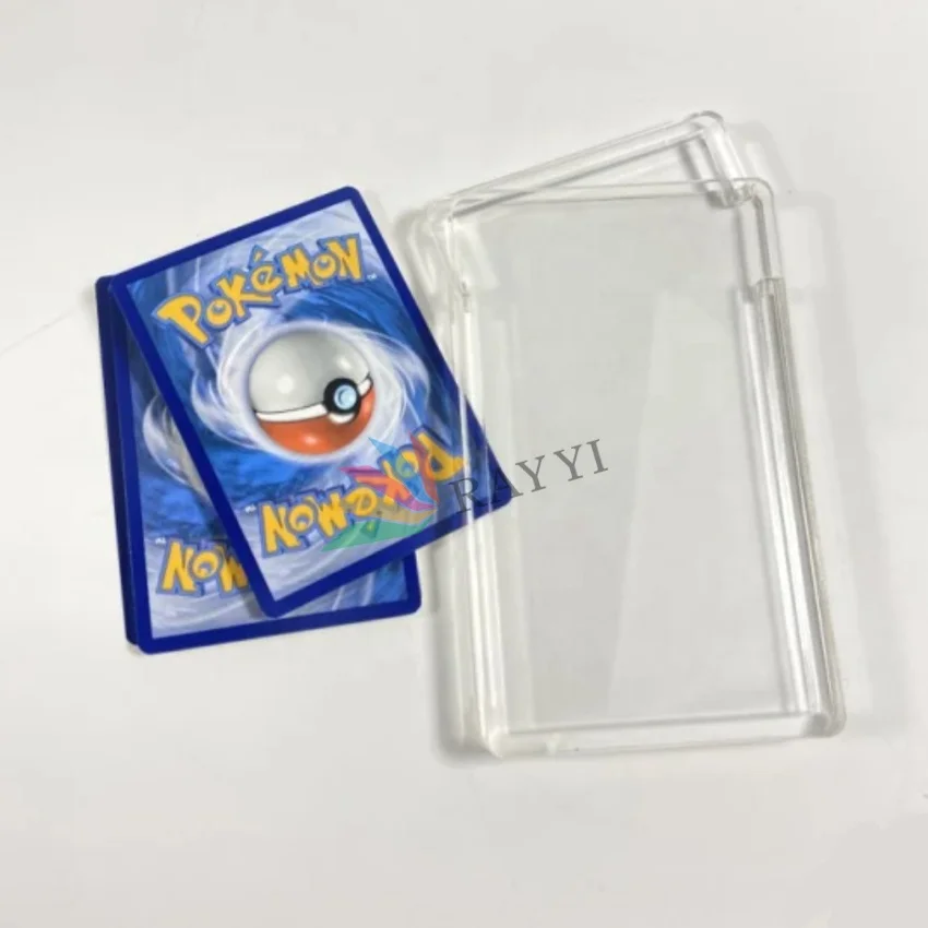 100% новый пользовательский прозрачный акриловый один Pokemon бустер pooster Pack протектор пластиковая карта витрина